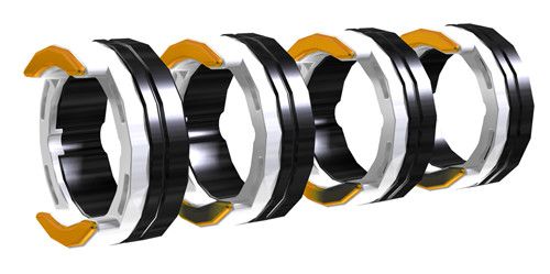 Комплект роликов для порошковой проволоки EWM DR FUEL 4R 1.6mm BLACK/ORANGE (092-002848-00016)