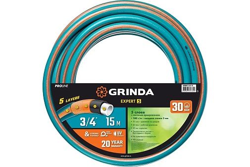 поливочный шланг grinda proline expert 5 3/4", 15 м, 30 атм в магазине Евротек Поливочный шланг Grinda Proline expert 5 3/4", 15 м, 30 атм