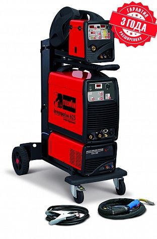 сварочный полуавтомат telwin inverpulse 625 r.a. mig-tig-mma (815500) + тележка в магазине Евротек Сварочный полуавтомат Telwin INVERPULSE 625 R.A. MIG-TIG-MMA (815500) + тележка