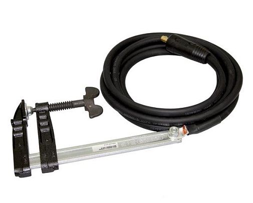 Клемма заземления с кабелем EWM 95mm D=13mm 4M/Z 550A/60% струбцина (092-000171-00000)
