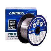 Проволока порошковая АВРОРА E71T-GS d.0.8 мм 0.45кг D100 NO GAS
