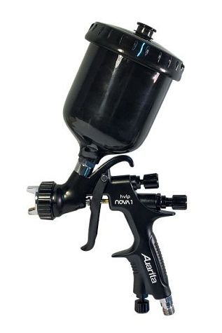 краскопульт auarita nova 1, black, 1.3mm, hvlp (280-340л/мин, 2бар, пятно 260-300мм, 0.6л) в магазине Евротек Краскопульт Auarita NOVA 1, Black, 1.3mm, HVLP (280-340л/мин, 2бар, пятно 260-300мм, 0.6л)