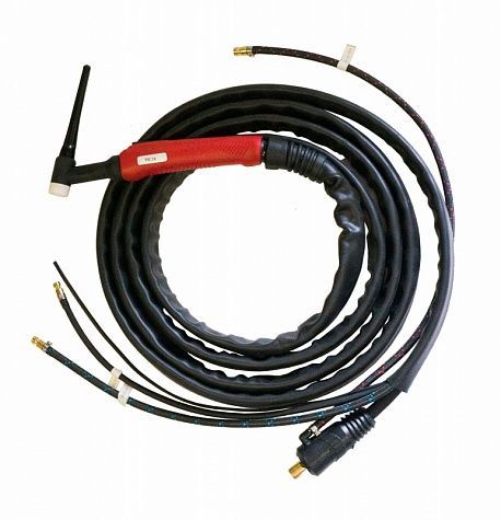 горелка tig 18 320a (100%), trak-50mmq, газ-б/р, вода б/р, с упр. разъёмами 2-3-5pin, 4m в магазине Евротек Горелка TIG 18 320A (100%), Trak-50MMQ, газ-б/р, вода б/р, с упр. разъёмами 2-3-5pin, 4m