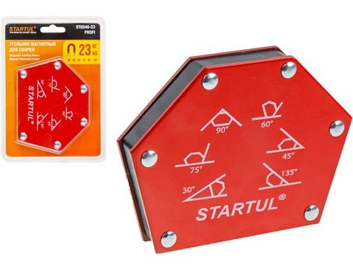 угольник магнитный для сварки startul profi st8540-23 (23кг, струбцина магнитная) в магазине Евротек Угольник магнитный для сварки STARTUL PROFI ST8540-23 (23кг, струбцина магнитная)