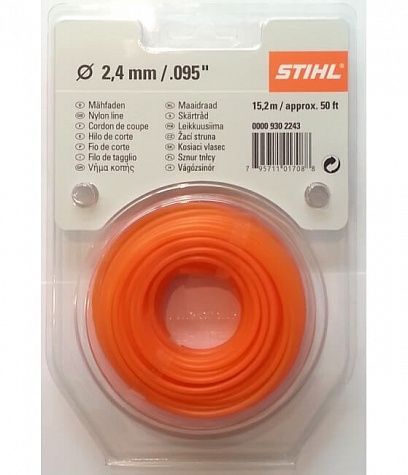 корд триммерный stihl (2.4 мм; 15.2 м) в магазине Евротек Корд триммерный STIHL (2.4 мм; 15.2 м)